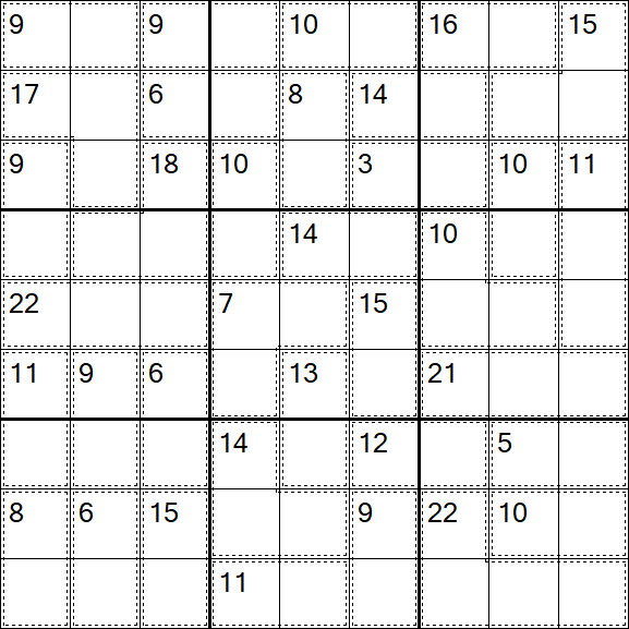 Killer Sudoku - Easy