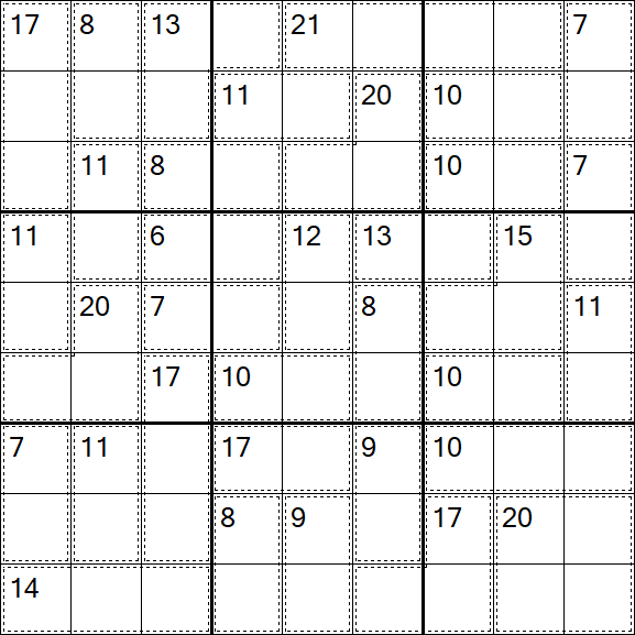 Killer Sudoku - Easy