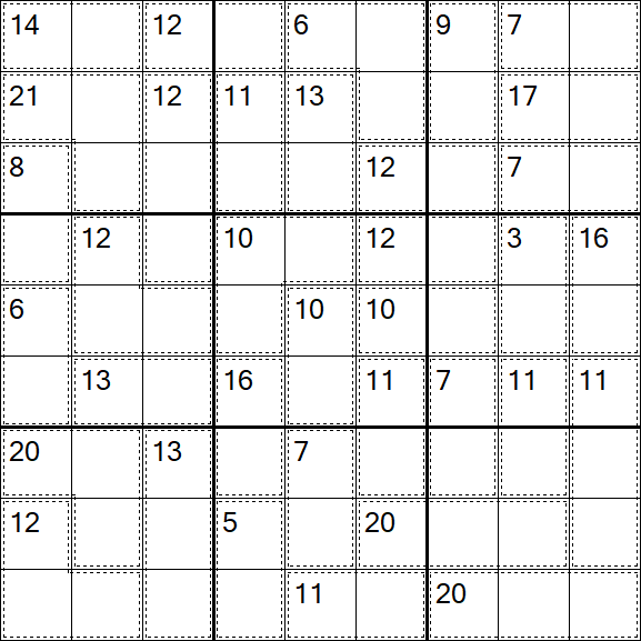 Killer Sudoku - Easy