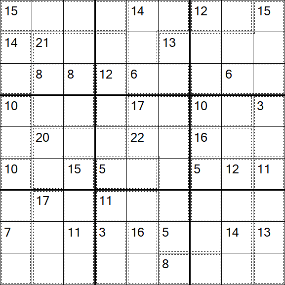 Killer Sudoku - Easy