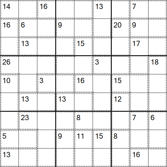Killer Sudoku - Easy