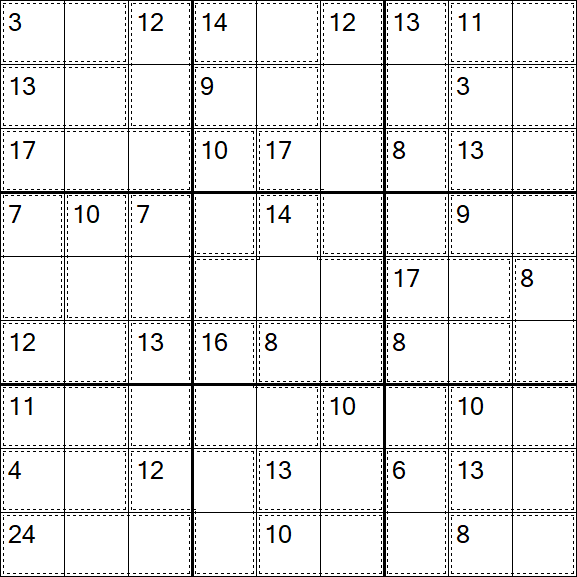 Killer Sudoku - Easy
