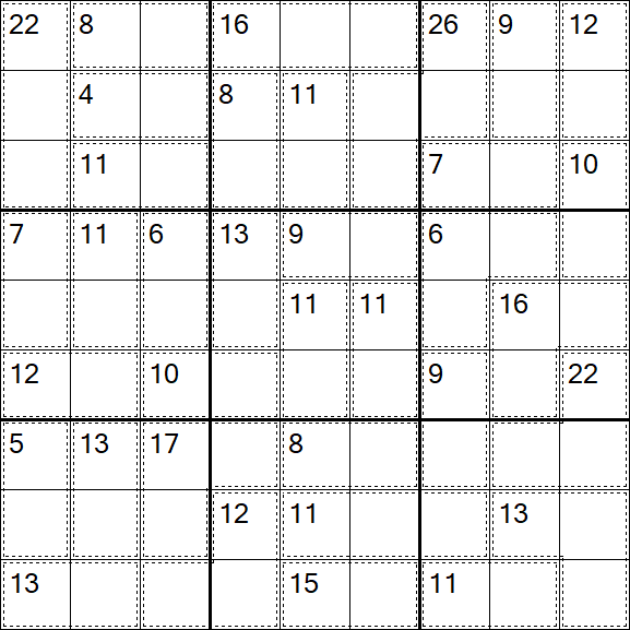 Killer Sudoku - Easy