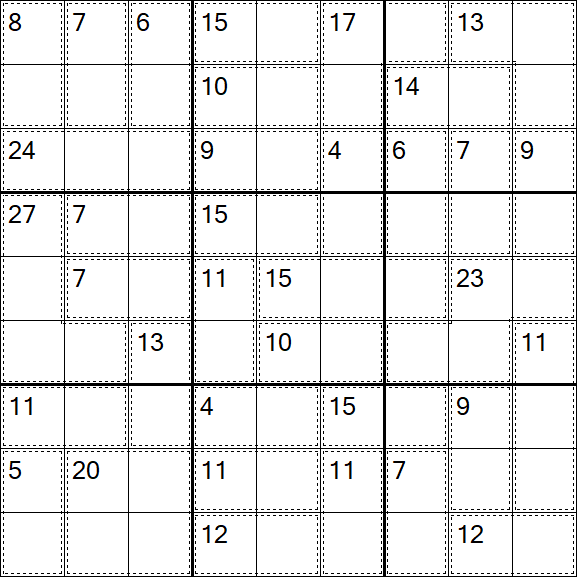 Killer Sudoku - Easy