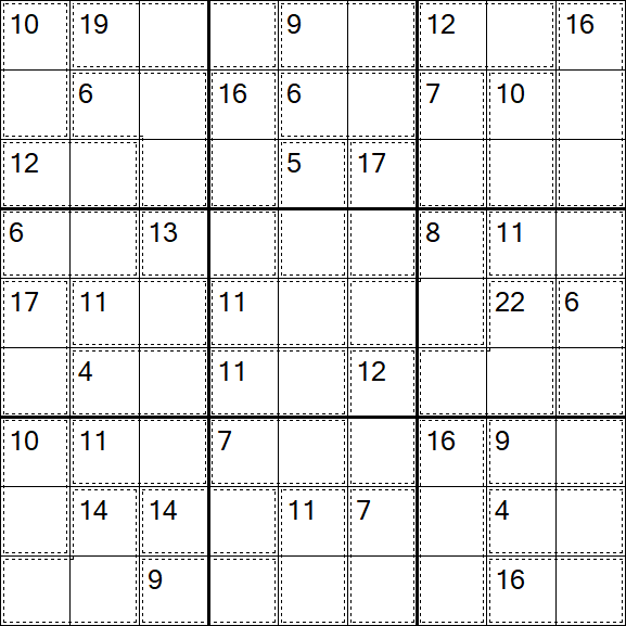 Killer Sudoku - Easy