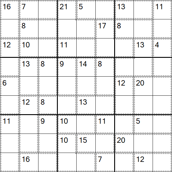 Killer Sudoku - Easy
