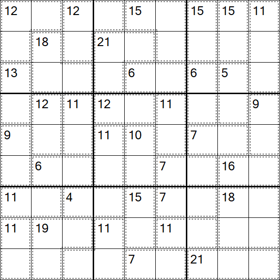Killer Sudoku - Easy