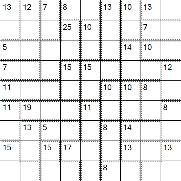 Killer Sudoku - Easy