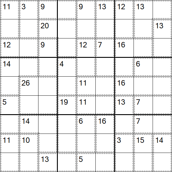 Killer Sudoku - Easy