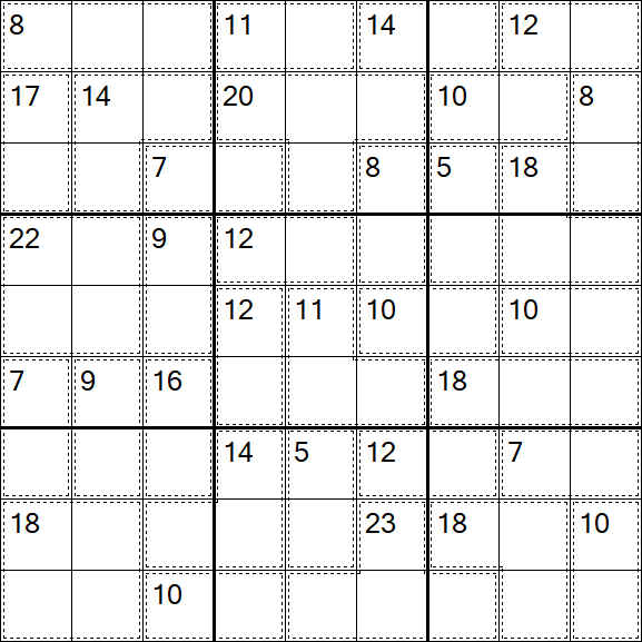 Killer Sudoku - Easy