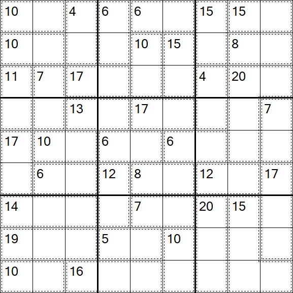 Killer Sudoku - Simple