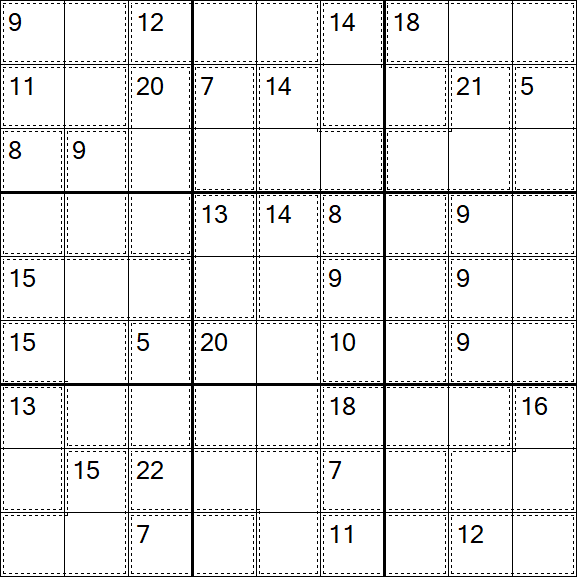 Killer Sudoku - Easy