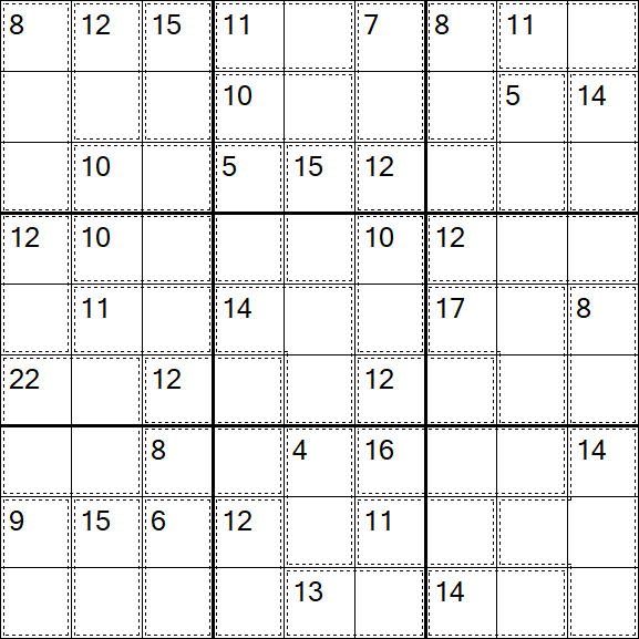 Killer Sudoku - Easy
