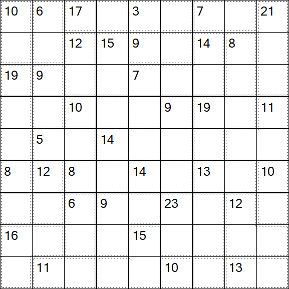Killer Sudoku - Easy