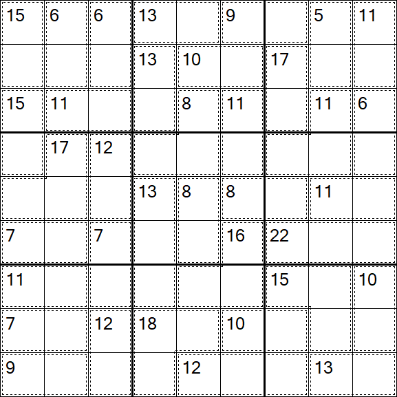 Killer Sudoku - Easy