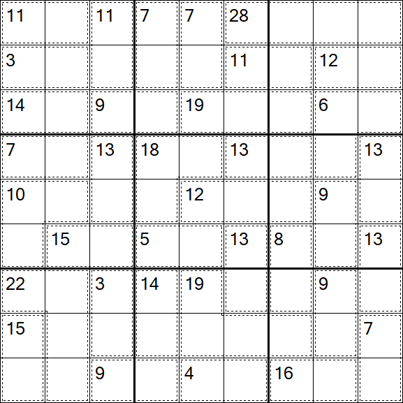 Killer Sudoku - Easy