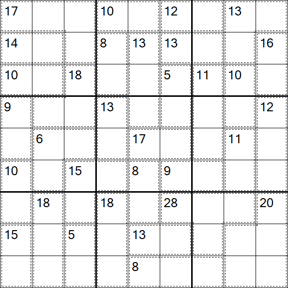 Killer Sudoku - Easy