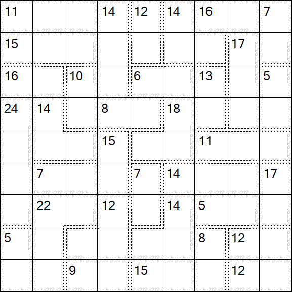 Killer Sudoku - Easy