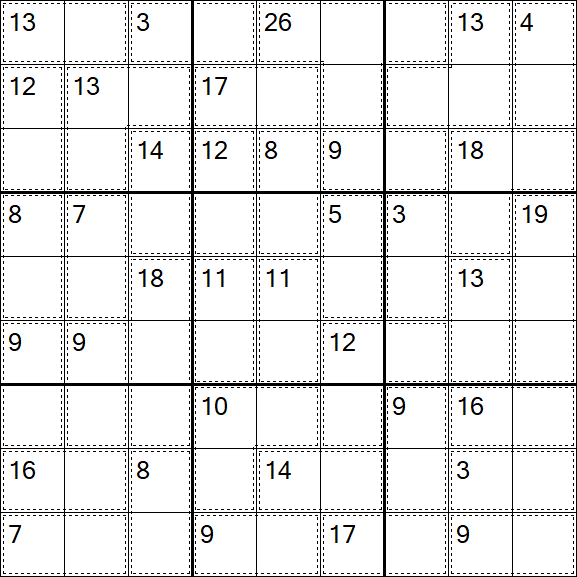 Killer Sudoku - Easy