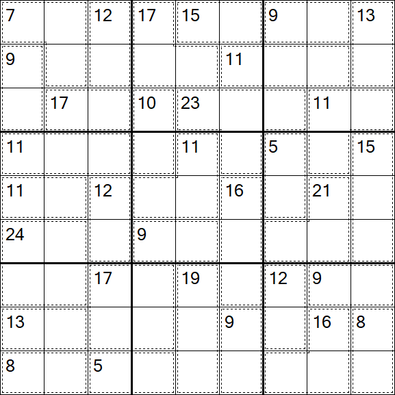 Killer Sudoku - Easy