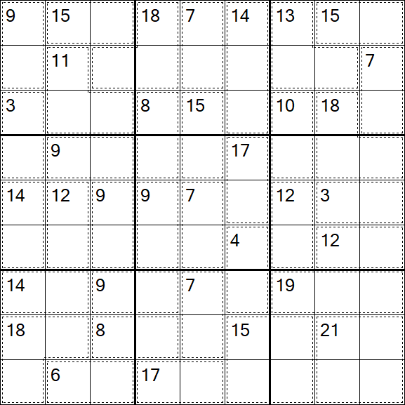Killer Sudoku - Easy