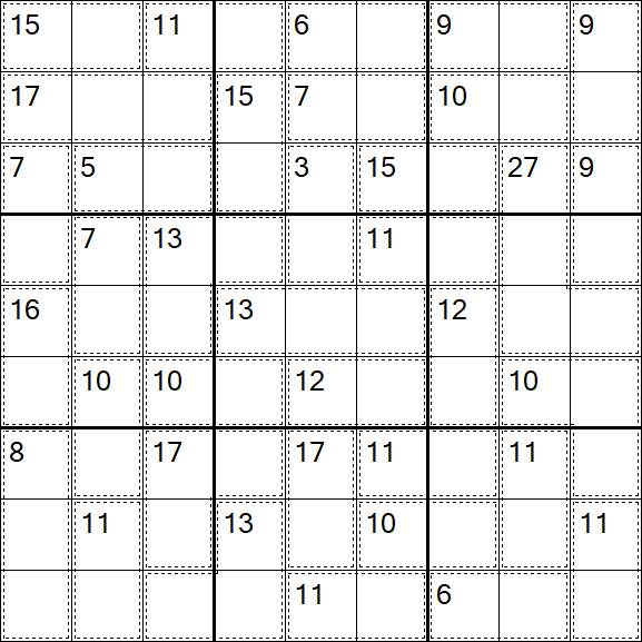 Killer Sudoku - Easy