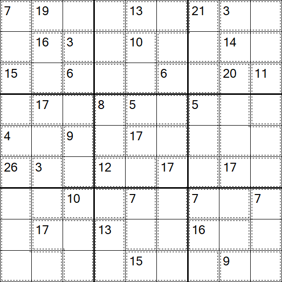 Killer Sudoku - Einfach