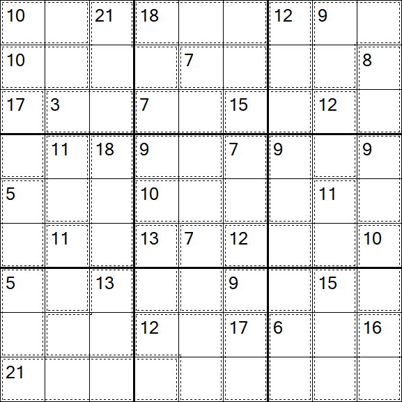 Killer Sudoku - Easy