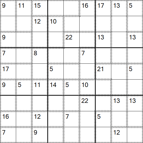 Killer Sudoku - Easy