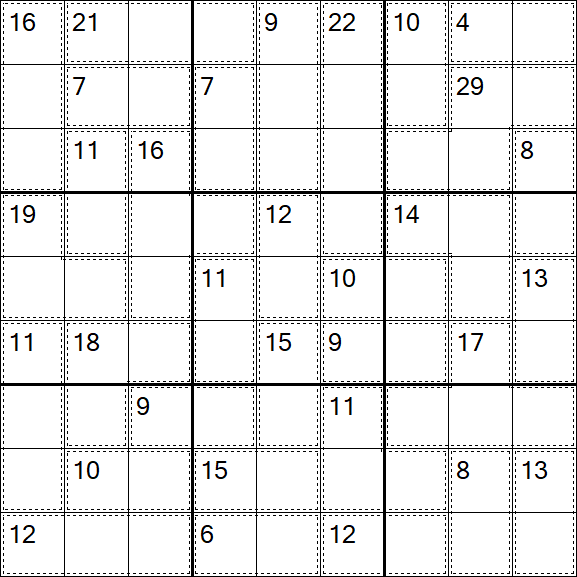 Killer Sudoku - Easy
