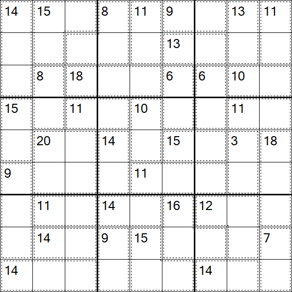 Killer Sudoku - Easy