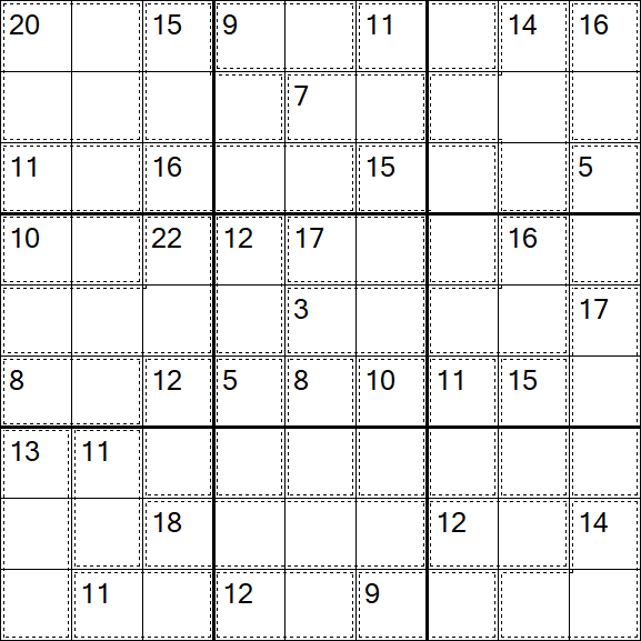 Killer Sudoku - Easy