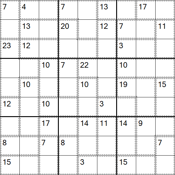 Killer Sudoku - Einfach