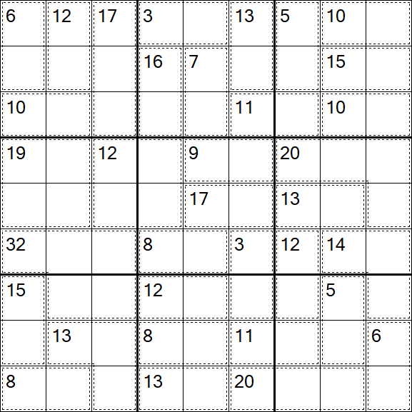 Killer Sudoku - Easy