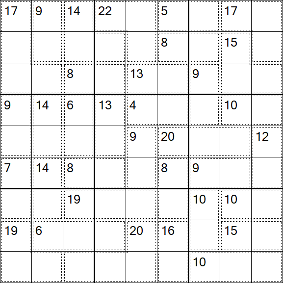 Killer Sudoku - Easy