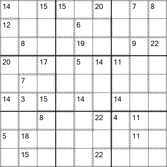 Killer Sudoku - Easy