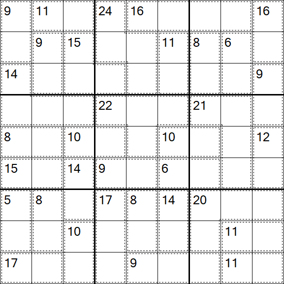 Killer Sudoku - Einfach