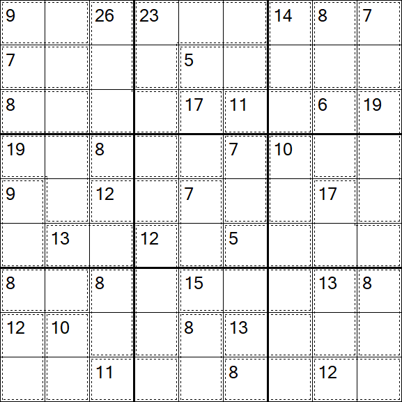 Killer Sudoku - Easy