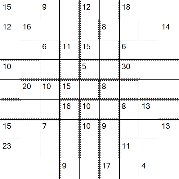 Killer Sudoku - Einfach