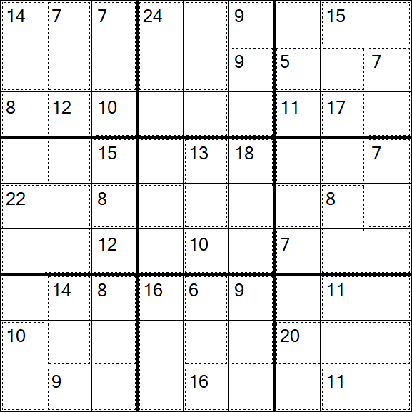 Killer Sudoku - Easy