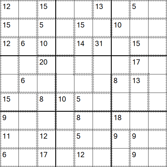 Killer Sudoku - Einfach