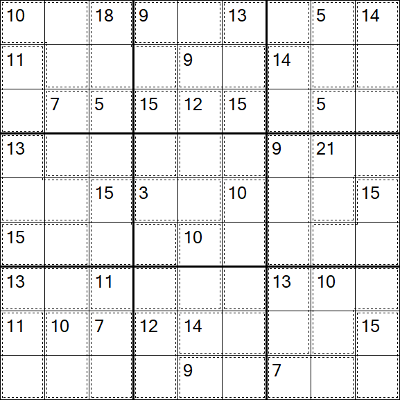 Killer Sudoku - Easy