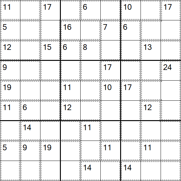 Killer Sudoku - Easy