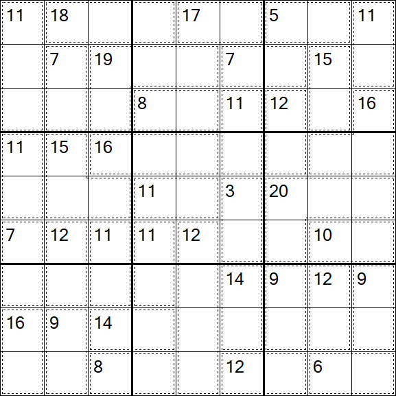 Killer Sudoku - Einfach