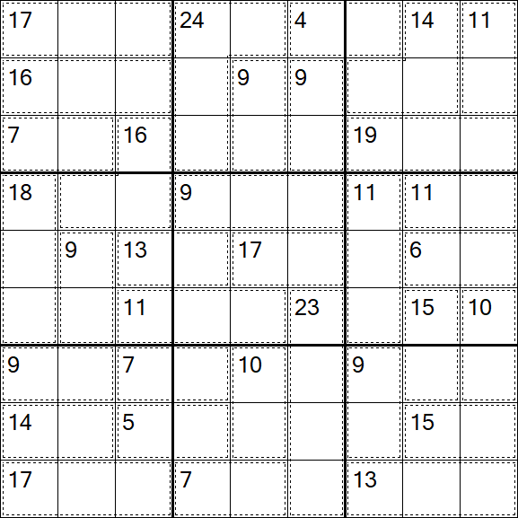 Killer Sudoku - Einfach