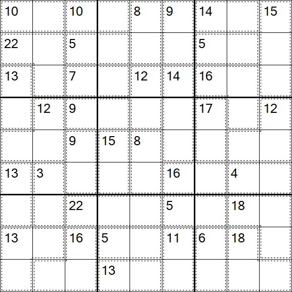 Killer Sudoku - Easy