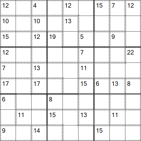 Killer Sudoku - Easy