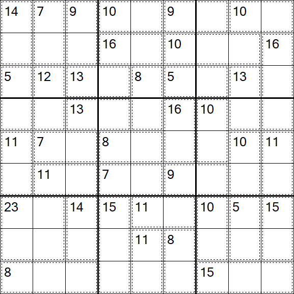 Killer Sudoku - Einfach