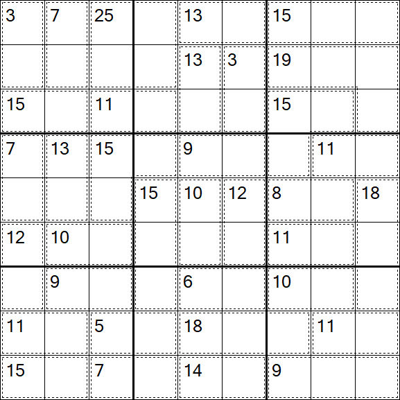 Killer Sudoku - Easy