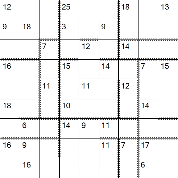 Killer Sudoku - Easy